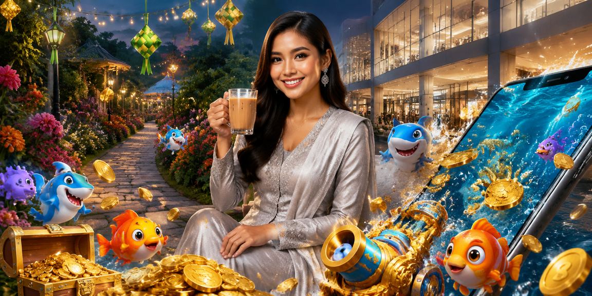 Permainan hiburan Malaysia sempena Hari Raya dengan suasana loteri dan hadiah